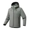 Ropa de Trabajo Empresarial Puede Añadir Logo Sudadera con Capucha Unisex Softshell Ligera Cortavientos Repelente al Agua Ropa de Equipo