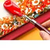 Cuchillos de Acero Inoxidable para Pintura al Óleo, Raspadores de Madera Planos y Puntiagudos para Pintura Acrílica, Juego de 5 Piezas para Pintura Tradicional China