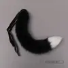 Cola de Zorro Cosplay Cola de Zorro Cola de Zorro Lobo Peluche Cola de Animal Realista Correa de Cosplay Accesorio para Novio y Novia