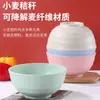 Tazón de Plástico de Paja de Trigo 20cm Nórdico Creativo Tazón para Fideos Instantáneos Estudiante Dormitorio Anti-Caídas Tazón Doméstico para Sopa