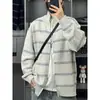Nuevo Suéter de Punto Casual Versátil de Cuello Alto para Hombre Estilo Japonés Otoño e Invierno Tendencia Ins Moda Simple Harajuku