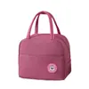 Bolsa Térmica Lonchera Bolso de Mano Bento con Comida Papel de Aluminio Lonchera Engrosada Bolsa para Lonchera Impermeable para Oficina Estudiantes