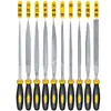 Lima de Acero para Rodamientos Plana/Cuadrada/Triangular/Media Redonda Variada Metal Dos Tonos Mango de Plástico Modelo 3D 3*140mm