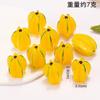 Paisaje en Miniatura Simulación Frutas Luminosas Verduras Comida Juguete Figura de Resina Pinza para el Cabello Decoración DIY Accesorios Figura Pequeña Tridimensional
