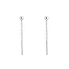 2021 nuevo de moda simple plata de ley líneas largas para orejas elegante alta calidad arvejas de plata pequeño piercing de oreja líneas para orejas