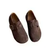 Zapatos Birkenstock de Suela Gruesa Totalmente Cerrados para Aumentar la Altura para Mujer 2026 Otoño Nuevo Estilo Perezosos Slip-on Antideslizantes Casuales Zapatos Individuales Birkenstock