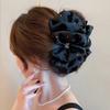 Acessórios para o cabelo Fada High-end Big Bow Back of Head High-end Bubble Gauze Grande Grab Clip Shark Clip Headwear para Mulheres
