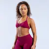 Sutiã Esportivo Dfyne Novo Sem Costura com Gola Halter para Mulheres Respirável para Esportes ao Ar Livre Fitness Yoga