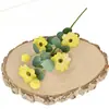 Eucalipto Artificial Flor de Margarita Tallo Único Boda Material de Flor Artificial Flor de Seda Salón de Bodas Restaurante Hotel Decoración con Flores Artificiales