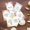 Tarjetas de Escritura en Español Modelo 36 Transfronterizo Tarjetas de Bendición Florales Acuarela Decoración de Diario Adorno de Escritorio Tarjetas