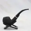 Tubería de Resina Color Mármol Negro Rayado Tubería de Resina Regalo Boutique Pipa para Hombre