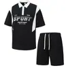 Nuevos Shorts de Verano para Hombre, Camisetas de Manga Corta de Verano para Jóvenes Hombres, Conjuntos Deportivos, Sensación de Lujo Ligero y Gama Alta
