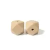 Cuentas hexagonales de silicona de 14 mm al por mayor, cuentas sueltas geométricas tridimensionales, para abalorios DIY, accesorios para pulseras y collares