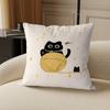 Gato Rosa de Dibujos Animados Lindo Funda de Almohada con Respaldo Sofá Cojín Sala de Estar Cama de Noche Oficina Almohada para la Hora del Almuerzo Aula