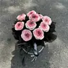 Presente de Dia dos Namorados Buquê de Flores Eternas Rosa Flor de Sabão Artificial Flor de Ameixa Artificial Buquê de Presente de Aniversário