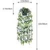 Amazon Césped de Milán Artificial en Maceta Bonsái Maceta de Plástico Escarchado Decoración para Armario de Casa Planta Verde Planta Colgante en Maceta