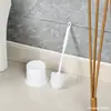 Patrón de Glaciar Uso Doméstico Cepillo de Inodoro de Silicona Sin Esquinas Muertas Montado en la Pared Limpieza de Baño Cepillo para Inodoro Artefacto de Limpieza de Inodoro
