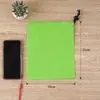 Bolsa de nylon com cordão para acabamento de roupas, bolsa de armazenamento, cordão de poliéster, atacado de fábrica
