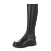 Botas con Aumento Interior Otoño e Invierno Nuevas Caballero Altas Tacón Super Alto Forradas de Vellón Botas Pequeñas Suela Gruesa Elásticas Slim