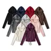 Calças Flare Forradas com Fleece de Cintura Baixa para Mulheres, Novo Estilo Outono e Inverno, Calças Retas Tendência com Cordão na Cintura Média, Calças Casuais Esportivas Largas