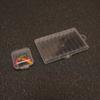 Caja de almacenamiento para bolsas de tinta de 3.4 mm, 10 puntas de pluma, plástico transparente, caja cuadrada pequeña, mini, accesorios para pluma de 2.6 mm