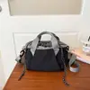 Bolsa de cordón de estilo moderno y relajado con bloques de color, bolso de hombro casual y minimalista de estilo coreano, bolso de mano chic para mujeres jóvenes, adecuado para ir al trabajo.