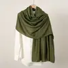 Artículo Más Vendido en el Sudeste Asiático: Bufanda Larga de Algodón y Lino de un Solo Color para Mujer, Cómoda, Transpirable, Elástica, Sencilla, Étnica, Versátil como Pañuelo para la Cabeza y Chal