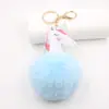 Bolsa de bola de pelo de unicornio de venta caliente transfronteriza llavero para coche colgante de mochila accesorios para mochila regalo colgante al por mayor
