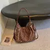 Elegante Bolso de Hombro Xiaomi de Moda con Estampado de Leopardo de Gran Capacidad para Mujeres, para el Trayecto al Trabajo, Mochila para Estudiantes para Clase, Bolso Cruzado Casual