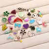Colgantes de Aleación Esmaltada de Animales y Frutas Mixtos Multicolor Accesorios Accesorios para Joyería DIY Llavero Amuletos