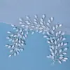 Faixa de cabeça com strass mais vendida no AliExpress, faixa de cabeça trançada com contas de cristal coloridas para exportação, acessório de penteado europeu e americano