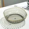 Fabricante Original Plato de Fruta de Plástico, Bandeja de Fruta de Gama Alta y Estéticamente Agradable para Uso Doméstico, Bandeja de Bocadillos Duradera y Festiva, Bandeja para Fruta Seca y Dulces