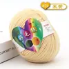 Ovillo de hilo acrílico de 4 cabos, hilo de grosor medio para tejer a mano DIY, hilo de ganchillo para zapatillas de algodón, cojines y ovillos de hilo para bebé