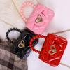 Bolsa Transversal Nova Jelly Cor Doce Ombro Transversal Mini Corrente Chave Pérola Portátil Bolsa Jelly