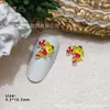 Adornos Navideños Sanrio para Uñas Resina Tridimensional Gelatina Brillo Fino Dibujos Animados Reno Muñeco de Nieve Papá Noel Uñas