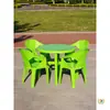 Mesa y silla de comedor de plástico engrosado para exteriores, combinación para mercado nocturno de playa, barbacoa, mesa redonda de cerveza, mesa cuadrada, puesto de comida, patio de ocio