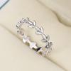 Cao Shi deseo venta caliente transfronteriza Nuevo Anillo de hoja de vid de árbol de oro rosa de moda Celebridad de Internet ins anillo apilado