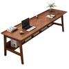 Mesa longa Mesa estreita inclinada para parede Mesa retangular Mesa dupla Home Computer Desk Bancada de perna de madeira maciça