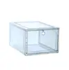 Caja de almacenamiento de zapatos para el hogar, zapatero plegable, caja de zapatos de plástico transparente a prueba de polvo, apilable, multicapa, caja a prueba de polvo para zapatos deportivos