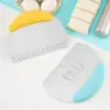 Cortador de fideos semicircular de acero inoxidable personalizado con escala, raspador de harina para cortar masa de fideos para hornear