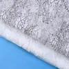 [Yuchang] nuevo tejido de encaje floral pequeño de hilo de nailon completo blanco puro top corto versátil para mujer encaje