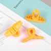 Estilo coreano simples ins candy color tamanho pequeno cross grip franja clipe testa quebrado hairpin back head shark clip