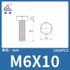 Tornillo de hexágono exterior de nylon Lianyang perno de plástico tornillo de nylon cabeza de lenteja tornillo de hexágono exterior tornillo aislante de hexágono exterior Blanco