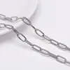Corrente de Aço Inoxidável Semi-Acabada, Corrente de Elo Oito, Corrente Cruzada, Corrente de Extensão, Pulseira, Acessórios para Colares, Materiais para Joias DIY Atacado