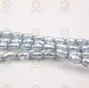 Cuentas Largas de Arroz Transparentes Facetadas Brillantes K9 de 6 mm de Gama Alta, Cuentas de Oliva, Cuentas de Vidrio de Cristal de Tambor de Cintura, Accesorios para Joyería con Cuentas