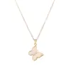 Collar Colgante de Mariposa Personalizado de Lujo Ligero Estilo Francés para Mujer, Cadena de Clavícula Exquisita de Gama Alta, Venta Directa del Fabricante, Exclusivamente para Suministro Transfronterizo