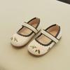 Zapatos de Princesa Bordados para Niñas 2026 Otoño Nuevo Estilo Zapatos Individuales de Suela Blanda para Niñas Pequeñas y Zapatos de Cuero para Actuación de Estudiantes