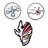Broche de Anime Japonés y Coreano Transfronterizo Bleach Kurosaki Ichigo Insignia de Máscara Virtual Pin Creativo de Dibujos Animados Bidimensional