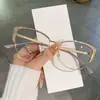 Armazones de Gafas Transfronterizos Europeos y Americanos, Gafas Fotocromáticas Anti-Luz Azul para Mujer, Armazones de Gafas Decorativos de Alta Gama de Moda Incrustados con Diamantes