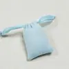 Bolsa de joias peluda e espessa com cordão, cor de macaron, bolsa de armazenamento para anéis e colares, bolsa para amostras de cosméticos